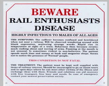 Railway station ENTHUSIASTS DISEASE.