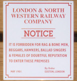 London & North Western Railway Sign.